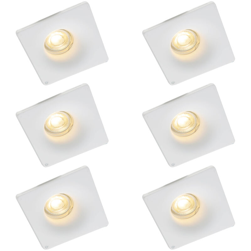Image of Set of 6 Recessed Spotlights White&hellip;