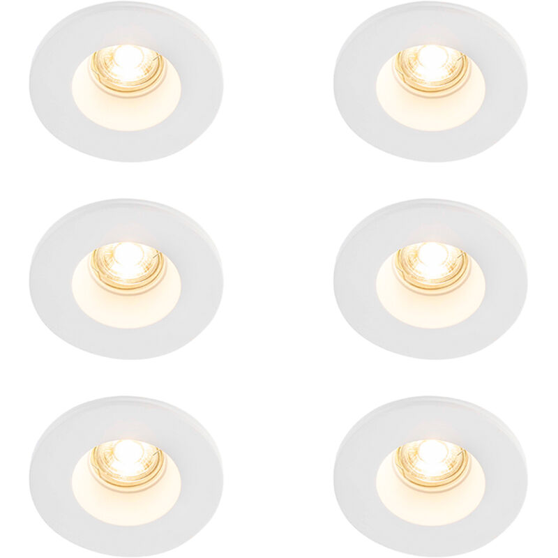Image of Set of 6 Recessed Spotlights White&hellip;