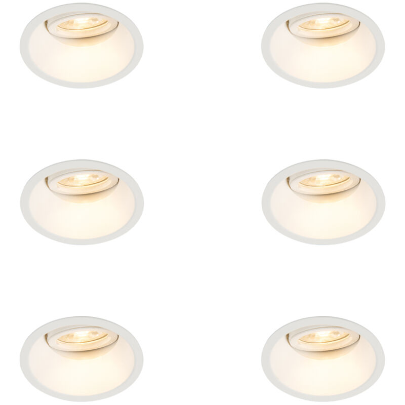 Image of Set of 6 Recessed Spotlight White&hellip;