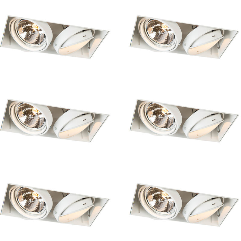 Image of Qazqa - Set of 6 Recessed&hellip;