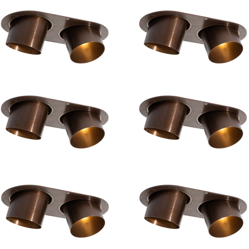 Image of Qazqa - Set of 6 Recessed&hellip;