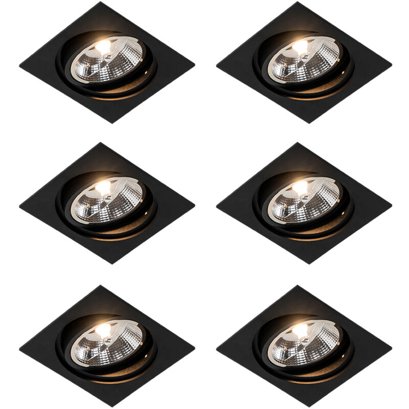 Image of Set of 6 Recessed Square Adjustable&hellip;