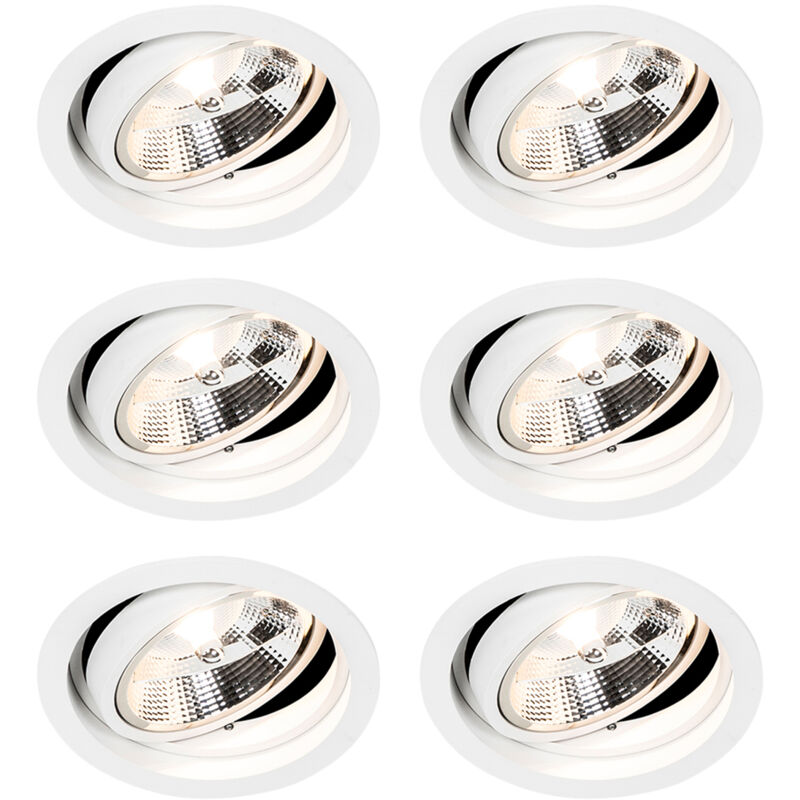 Image of Set of 6 Round Recessed Spot&hellip;