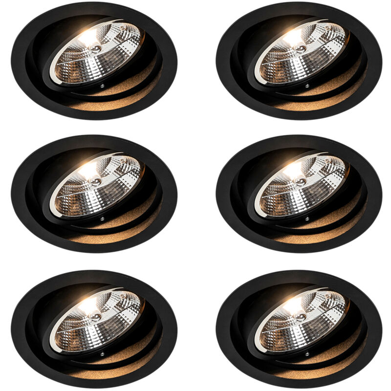 Image of Set of 6 Round Recessed Spotlight&hellip;