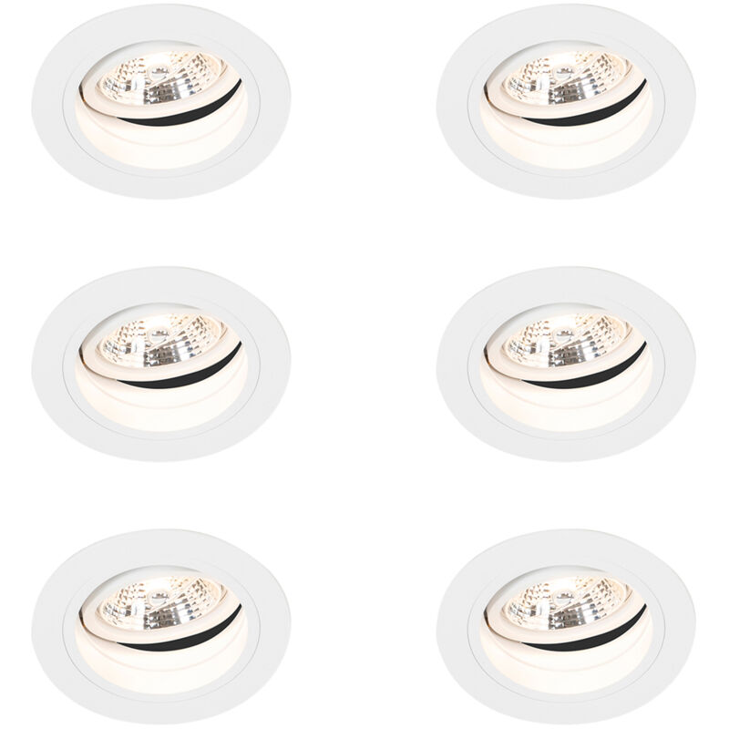 Image of Set of 6 Round Recessed Spotlight&hellip;