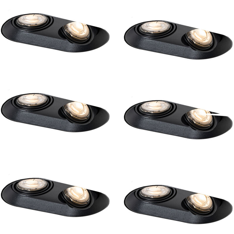 Image of Set of 6 Rounded Recessed Spotlights&hellip;