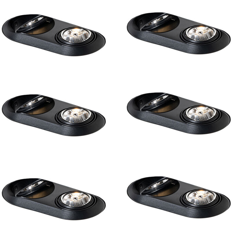 Image of Set of 6 Rounded Recessed Spotlights&hellip;