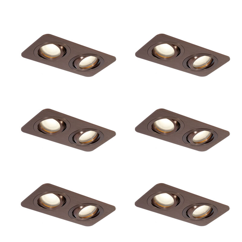 Image of Set of 6 Rounded Recessed Spotlights&hellip;