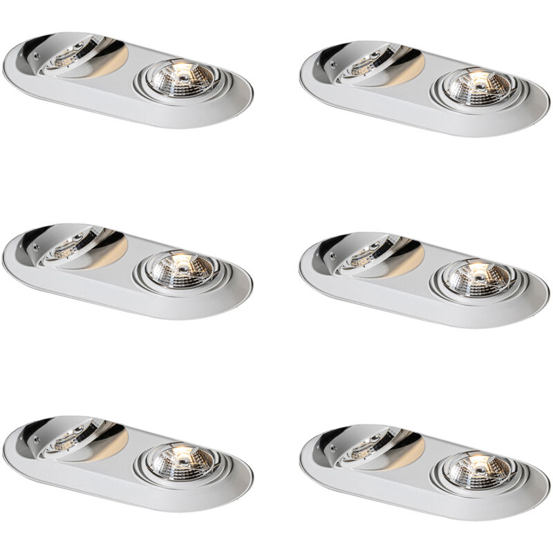 Image of Set of 6 Rounded Recessed Spotlights&hellip;