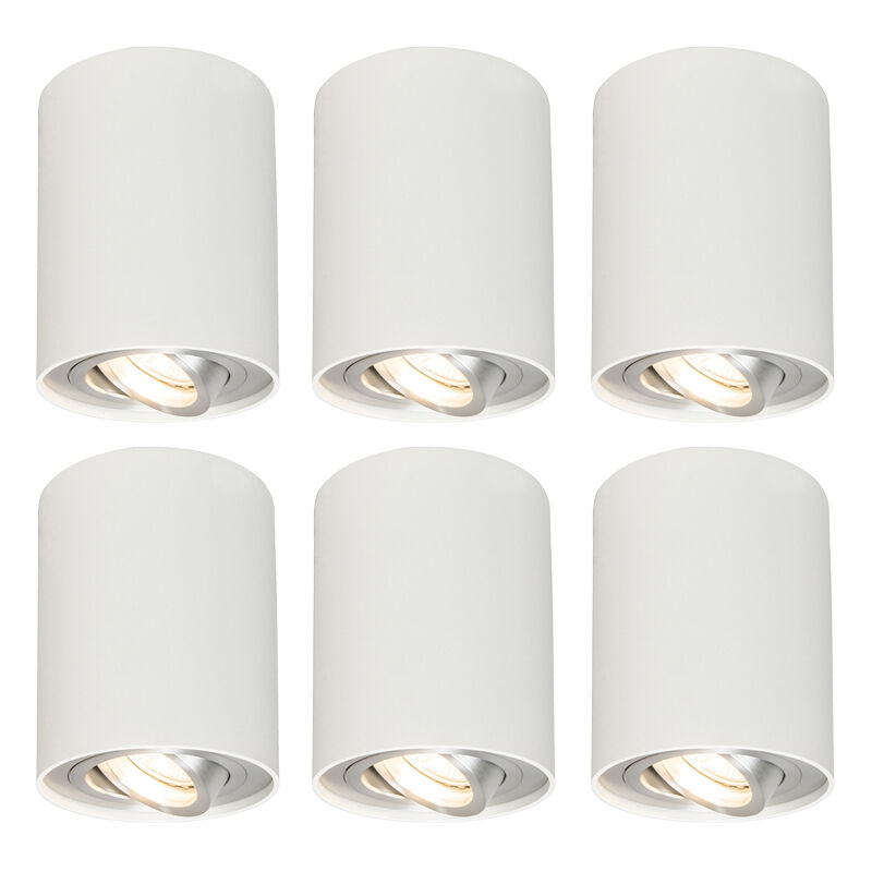 Image of Set of 6 White Adjustable Spotlights&hellip;