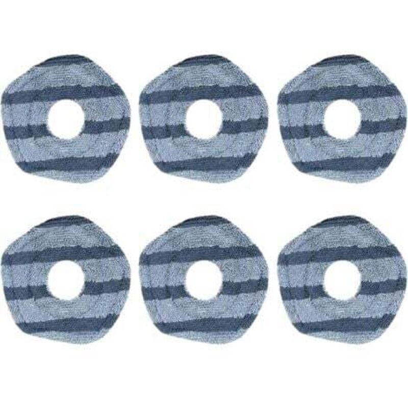 Set of 6 washable mop pads for Eufy X10 Pro Omni vacuum cleaners and Eufy X9 Pro robot vacuum cleaners, washable and reusable, parts, accessories,