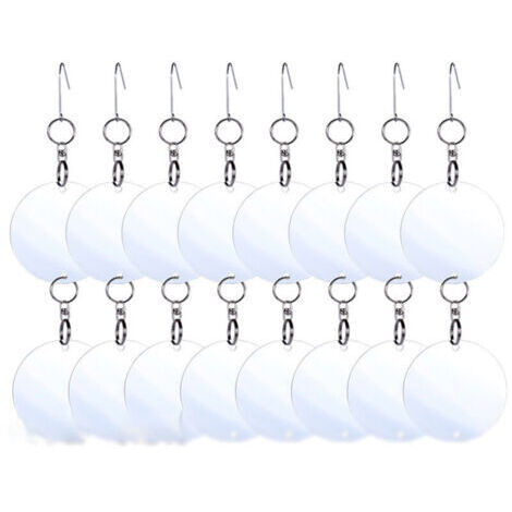 Set of 8 Anti-Oiseaux Suspendus disques,Disques répulsifs pour Oiseaux,Disques repulsif,Répulsif Oiseaux,Disques Anti-Oiseaux,Répulsifs Anti-Oiseaux,pour Éloigner Pigeons,Oiseaux (Disques Ronds)