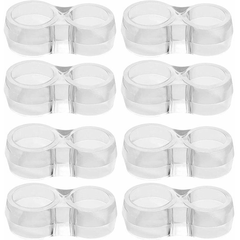 Hoopzi - Set of 8 Door Handle Pads, Door Stopper Door Handle Pad, Clear Door Stopper for Door Handle, Door Stopper Handle, Door Handle Guard to