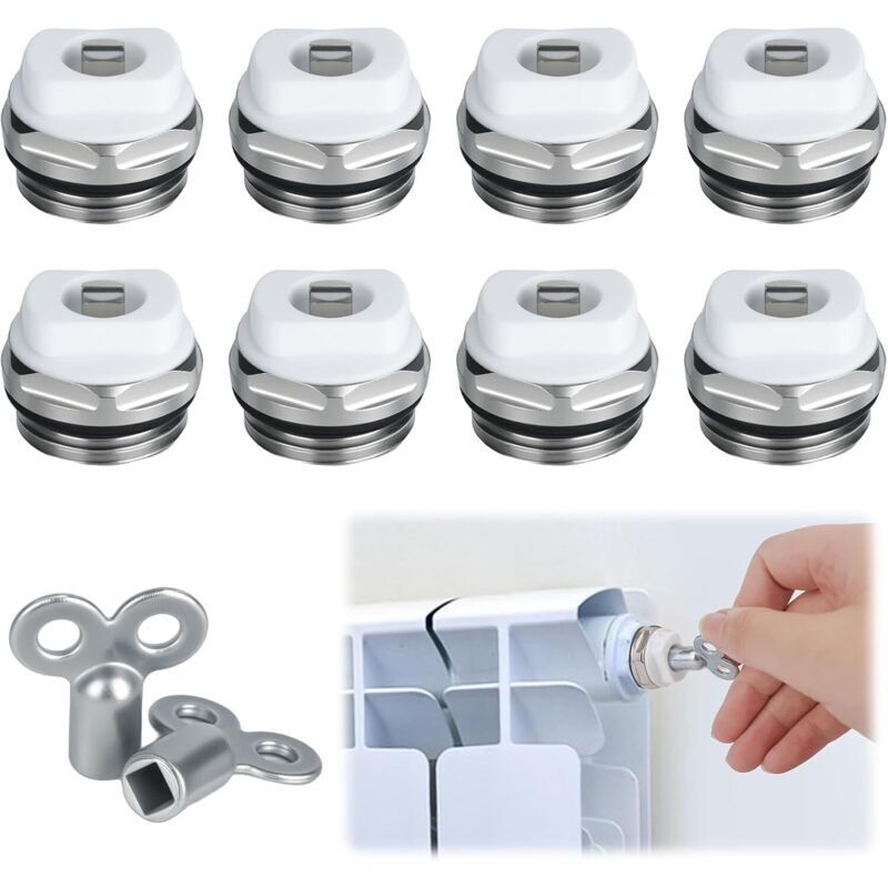 Image of Set of 8 radiator bleed valves&hellip;