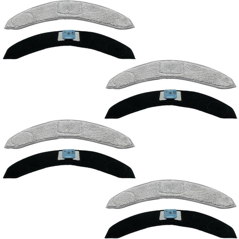 Set of 8 washable cleaning cloths for J7/J7+/J9+ robot vacuum cleaners. Replacement part. Office and commercial accessories.