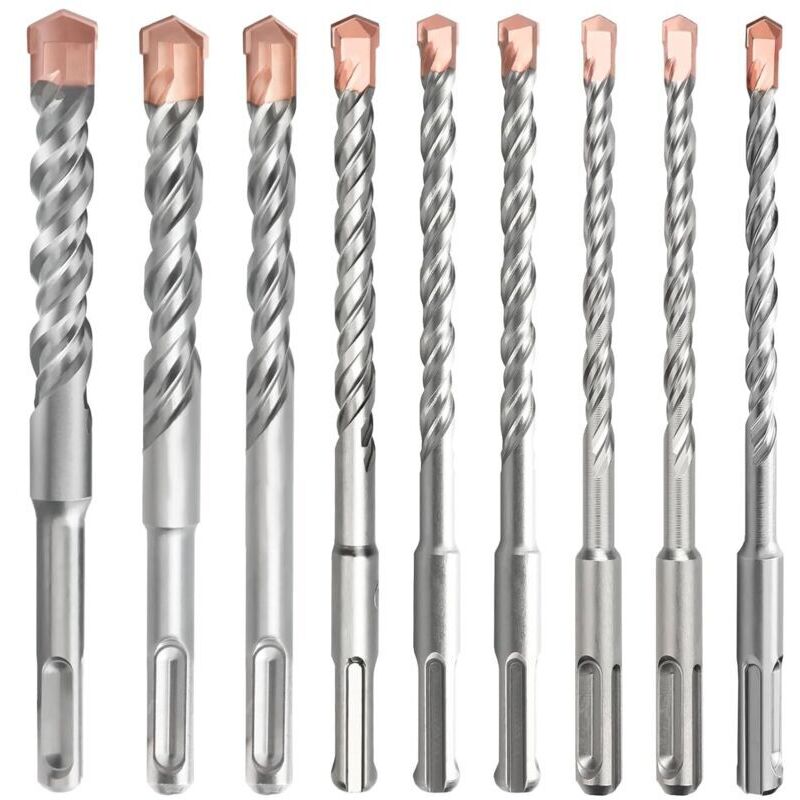 Set of 9 SDS Plus drill bits (5 mm-16 mm), SDS masonry drill bits for concrete, brick, cement, stone and masonry