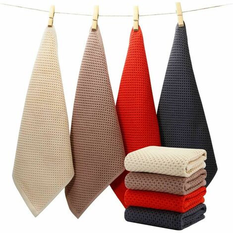 Set of cotton kitchen towels for cleaning and drying dishes - 33 x 33 cm