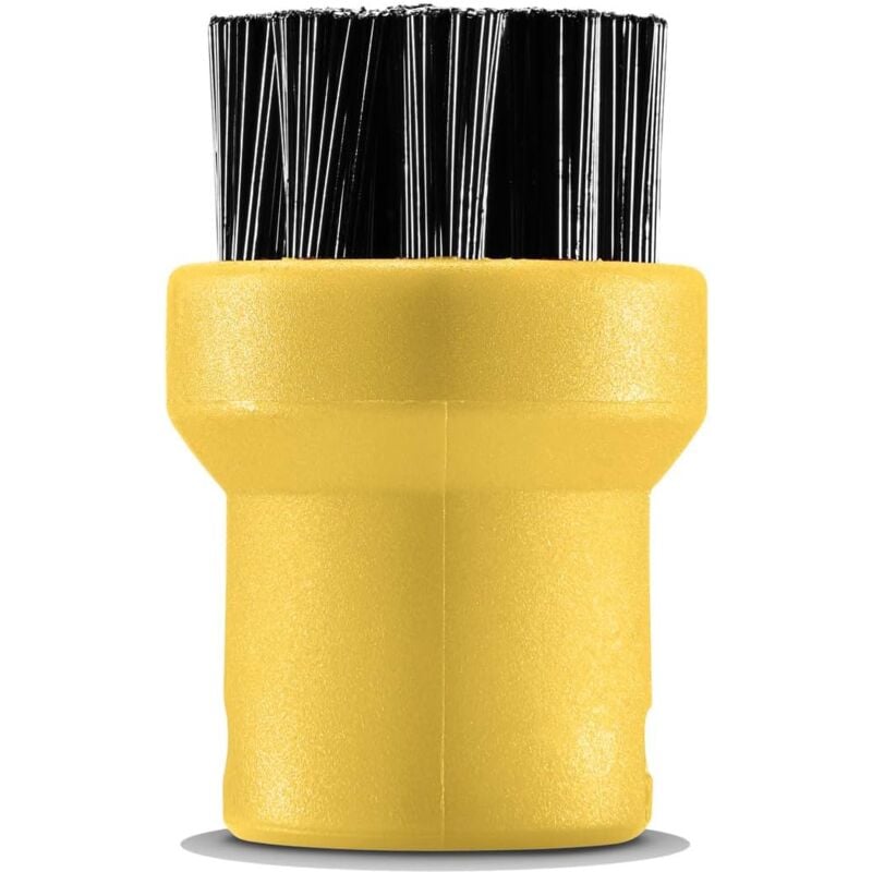 Jalleria - Set of round brush accessories for steam cleaner, black/yellow