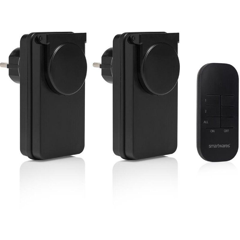 Set ofoutdoor switches Smartwares sh4-99654/black