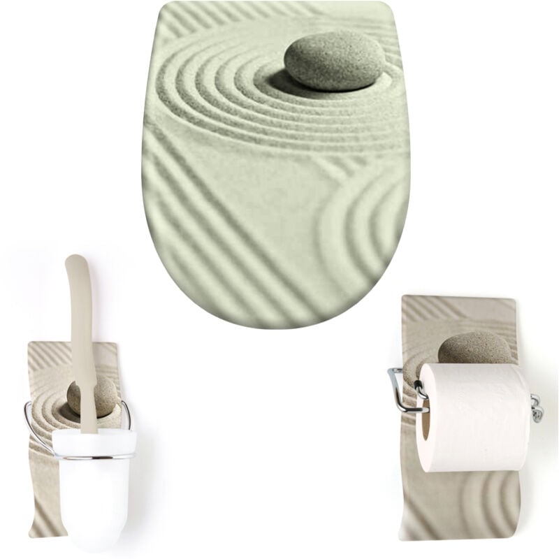 Olfa - Pack accessoire wc Set 'Feng Shui' avec descente assistée