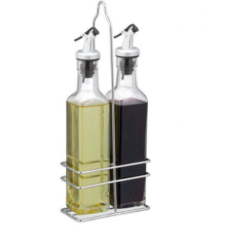 Set olio e aceto con supporto