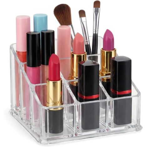Set organizador de cosméticos – almacenamiento de maquillaje transparente – caja clasificadora de acrílico para maquillaje, joyas y brochas – versátil, ahorra espacio – caja de almacenamiento transpar