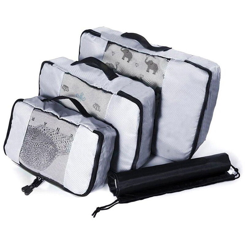 Set organizer in Mesh, 3 pezzi - Grigio