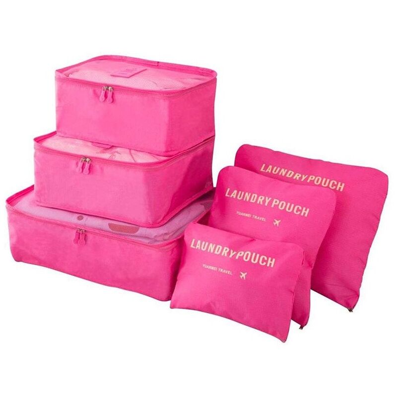 Image of Set organizer per borse da viaggio - rosa scuro