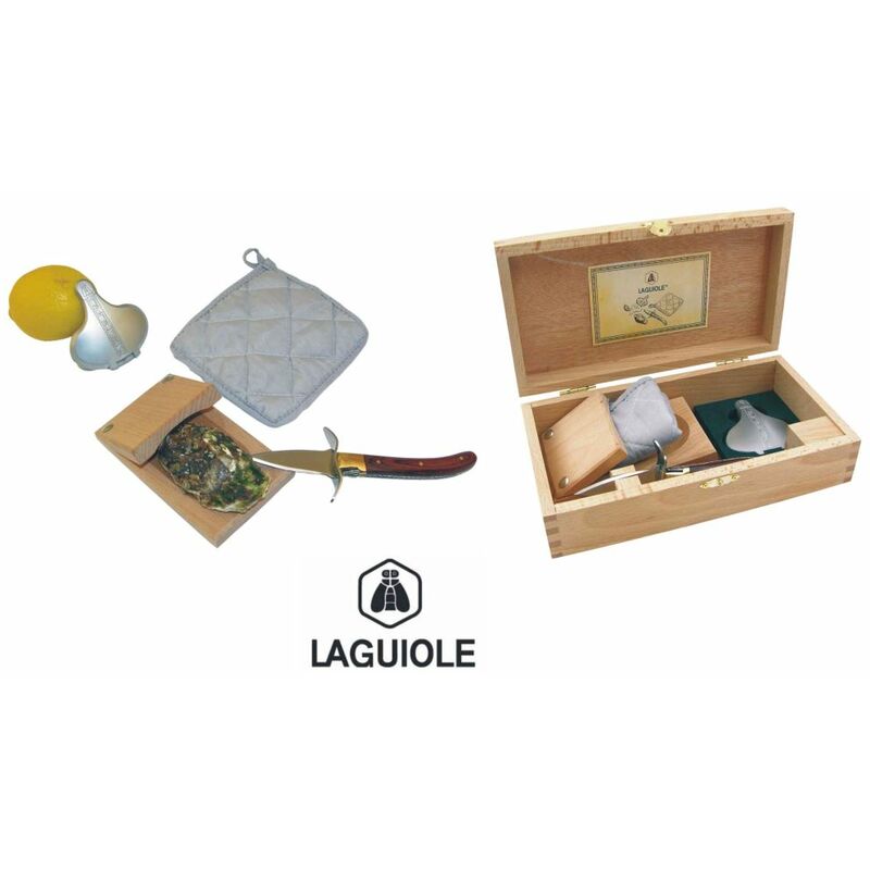 Image of Bighouse It - set ostriche in cassetta legno set 3 pz. laguiole