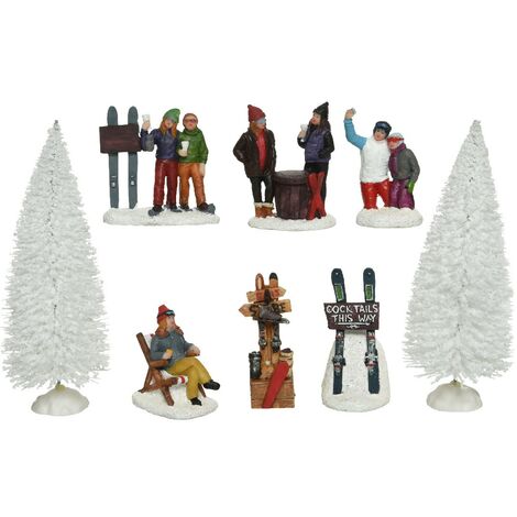 Set otto pezzi holiday adventure decoro villaggio