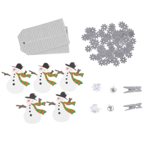 Set Papeterie Noël 20 Pièces "Christmas" 16cm Argent