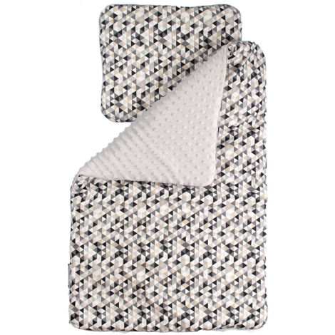 Set passeggino triangolare grigio