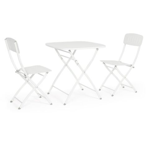 Set per Esterno Bizzotto Bistrot Yvonne Bianco - 3PZ - 803566