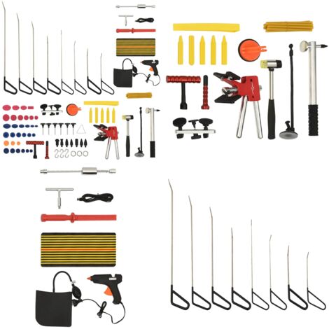 Set per Rimozione Ammaccature Senza Verniciatura 75 pz - Ammaccature auto - Riparazione auto