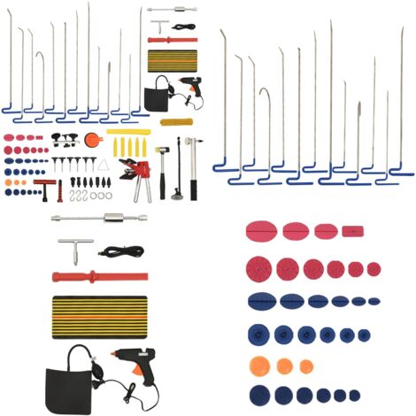 Set per Rimozione Ammaccature Senza Verniciatura 80 pz - Ammaccature senza vernice - Riparazione ammaccature