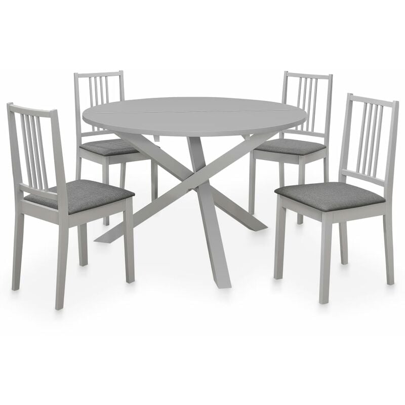 Set per Sala da Pranzo 5 pz in mdf Grigio Vidaxl Grigio