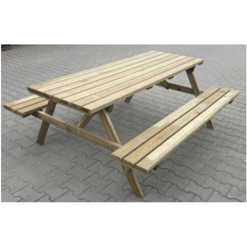 Set Birreria Picnic Legno Impregn 180x160xh71cm