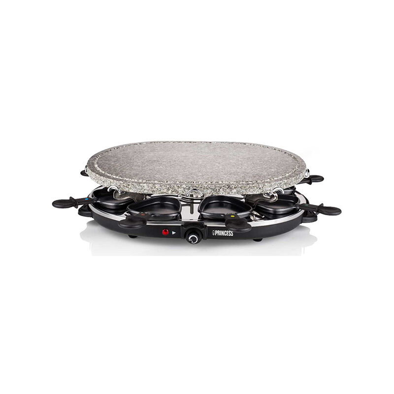 Image of 162720 Raclette 8 Oval Stone Grill Party - Princess