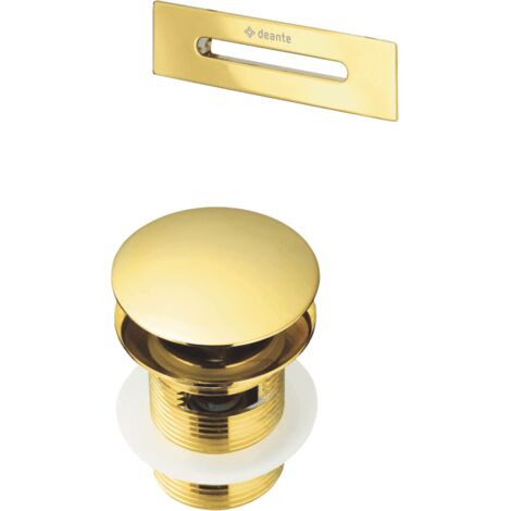 Set piletta click clack e troppopieno oro lucido