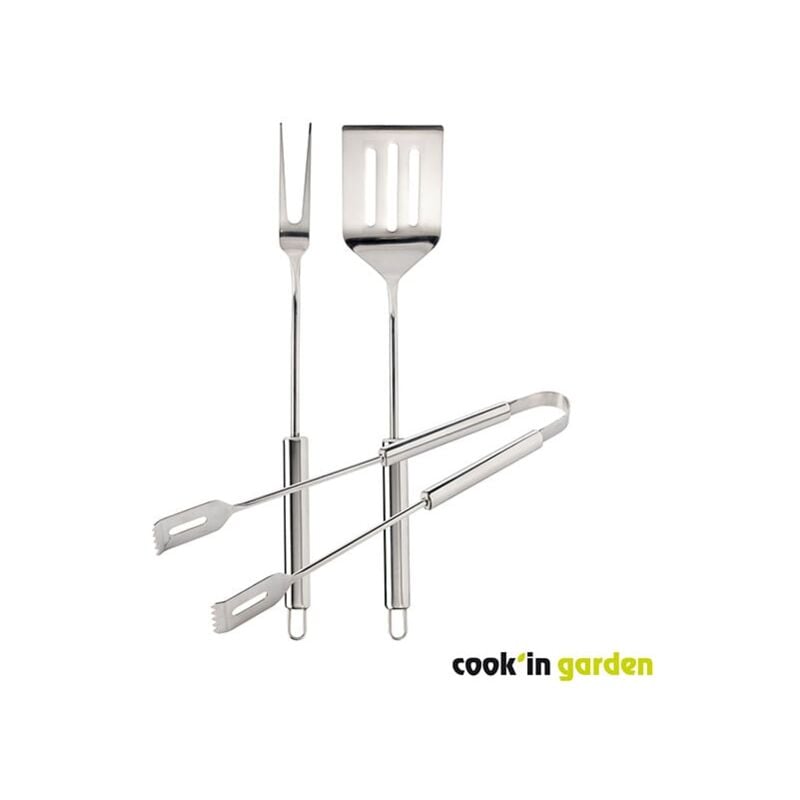 Cook'in Garden - Set de 3 ustensiles en inox