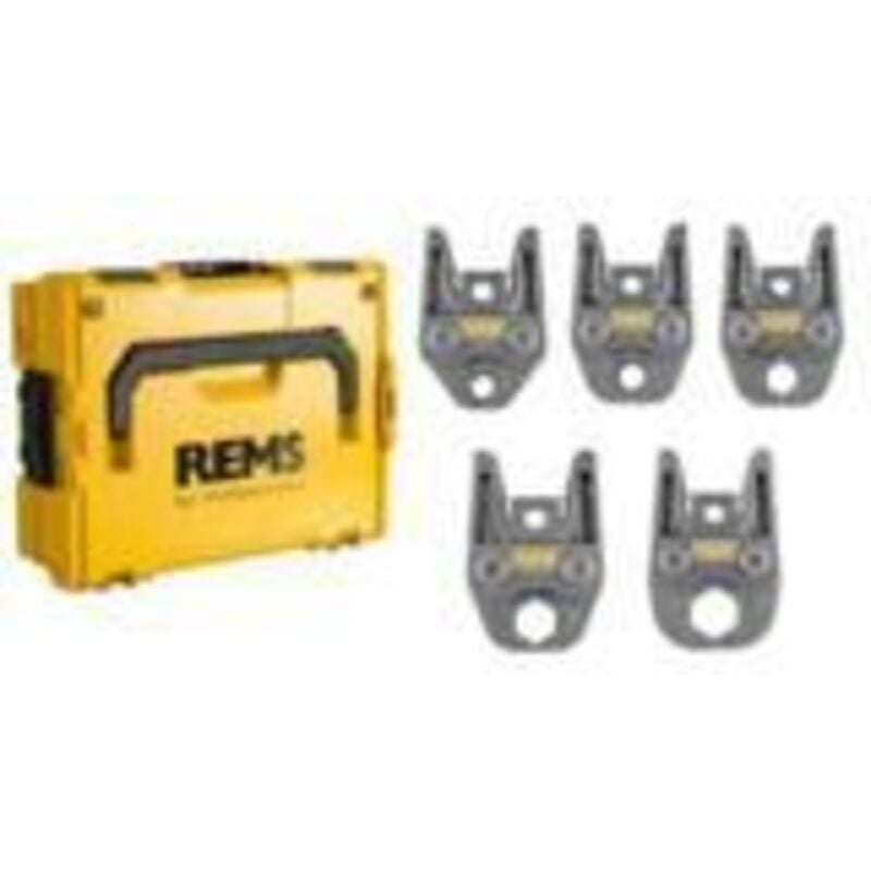 Rems - Set pinces à sertir (Mâchoires) profil v 15+18+22+28+35 L-Boxx (Sauf Mini-Press et xl)