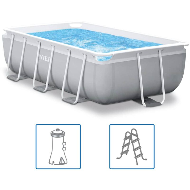 Intex - Set Piscina Prism Frame Rettangolare 300x175x80 cm