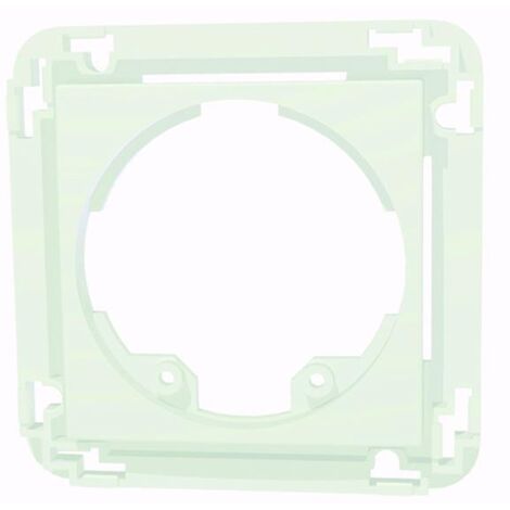 Set plaque 45x45mm set de plaque central, 45 X 45mm banc laque RAL9016 LUXOMAT 38946