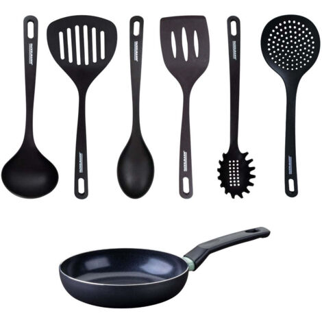 Set poêle antiadhésive céramique 20 cm et 6 ustensiles Fackelmann Brandao