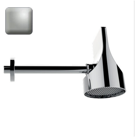 Set pomme de tête 100mm orientable nickel satiné Apice Spot - Bossini HH1000094