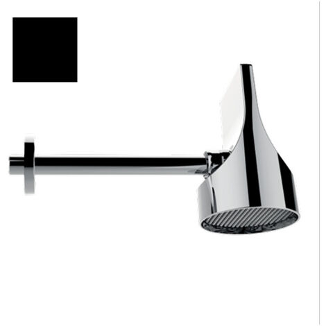 Set pomme de tête 100mm orientable noir mat Apice Spot - Bossini HH1000073