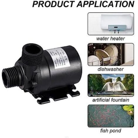 Set pompa solare per laghetto da 50 W 800 l/h, pompa dell'acqua solare senza spazzole, motore sommergibile ultra silenzioso per laghetti, decorazioni per fontane da giardino, con compatibilità