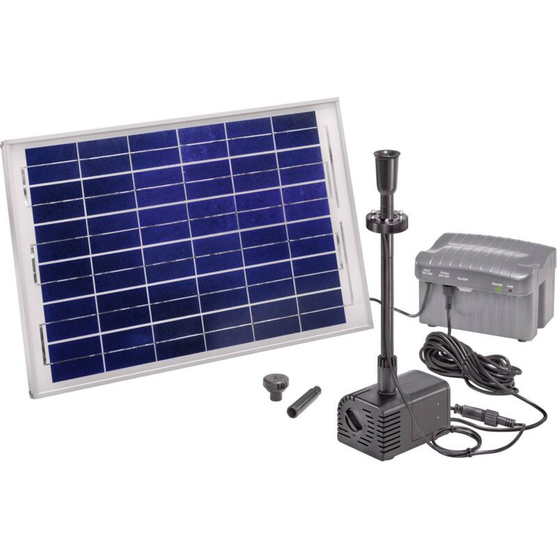 Set pompe solaire Esotec 101780 avec éclairage, avec batterie de stockage S39910