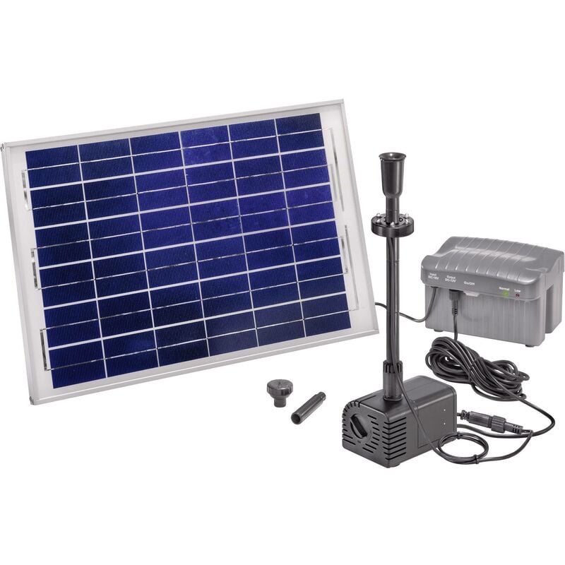 Esotec - Set pompe solaire 101780 avec éclairage, avec batterie de stockage