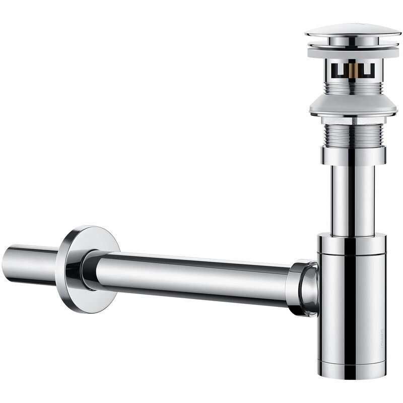 Set Pop Up Bonde de Lavabo avec Siphon de Lavabo